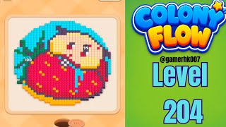 Colony Flow Level 204 hard level Walkthrough Solution 