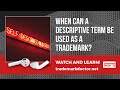 When Can a Descriptive Term Be Used As A Trademark? | Angela Langlotz Dallas Trademark Attorney Expl