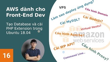 Bài 15 - Tạo Database và cài PHP Extension trong Ubuntu 18.04 | AWS cho Front End Developer