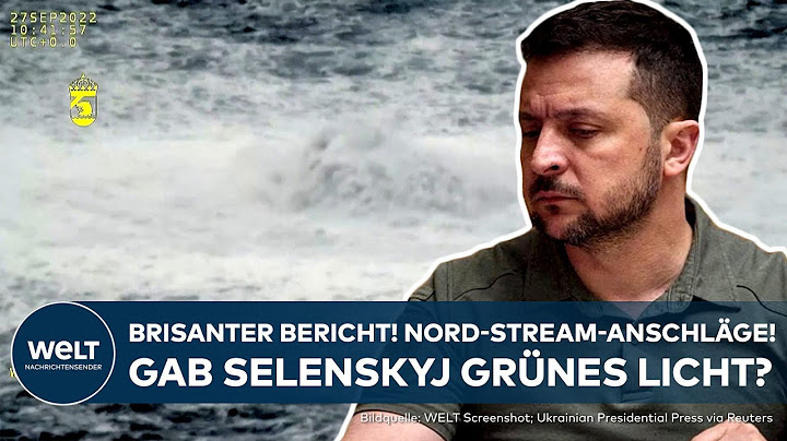 UKRAINE-KRIEG: Brisanter Bericht aufgetaucht! Nord-Stream-Anschläge! Hatte Selenskyj sie abgenickt?