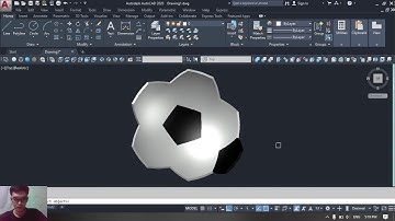 3D Soccer Ball Modelling with AutoCAD