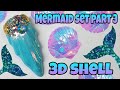  mermaid shell  gel polish nail art design  mermaid set part 3