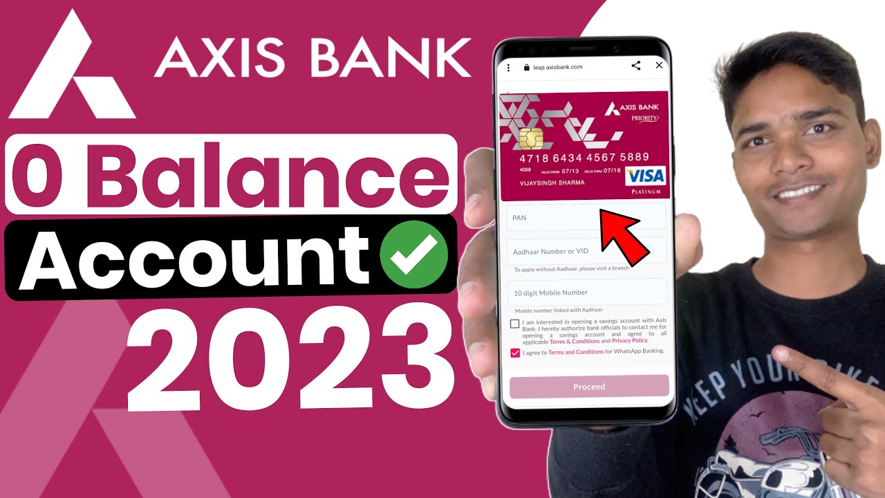 axis bank zero balance account 2023 axis bank account opening axis