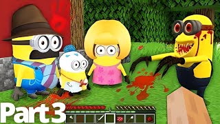 WHAT HAPPENED TO MINIONS FAMILY INVESTIGATION in MINECRAFT ! Scary Minion vs Minions - Gameplay