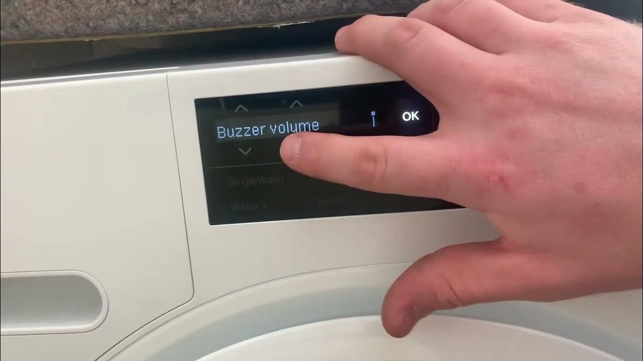 How To Turn The Sound ON/ OFF On A Miele Washing Machine YouTube