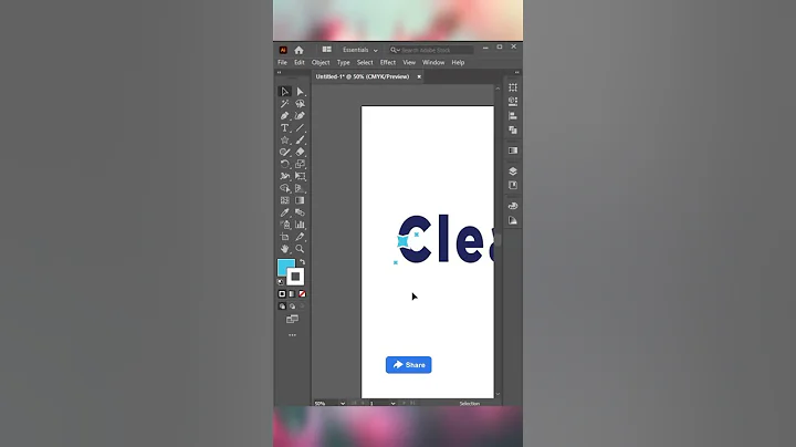 Modern Logo Design in Adobe Illustrator Tutorials #shorts #illustrator #trending #youtubereels
