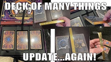 UPDATE! Non Amazon Deck of Many Things Physical Copies Seemed To Be Fixed! | Nerd Immersion