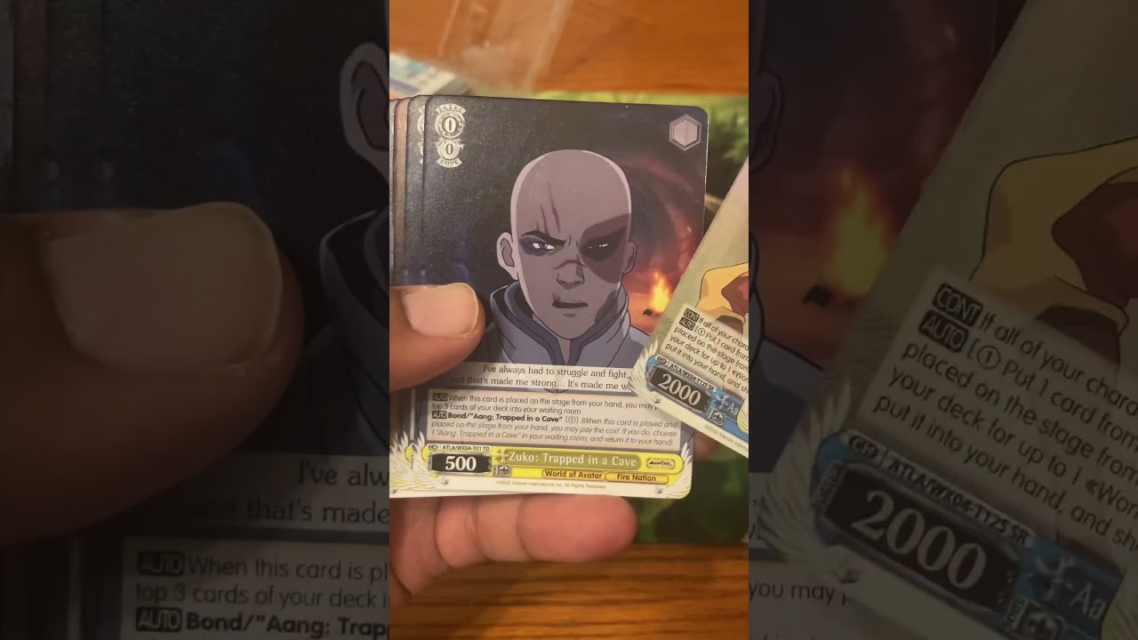 Avatar the Last Airbender Weiss Schwarz Trial Deck+ Opening