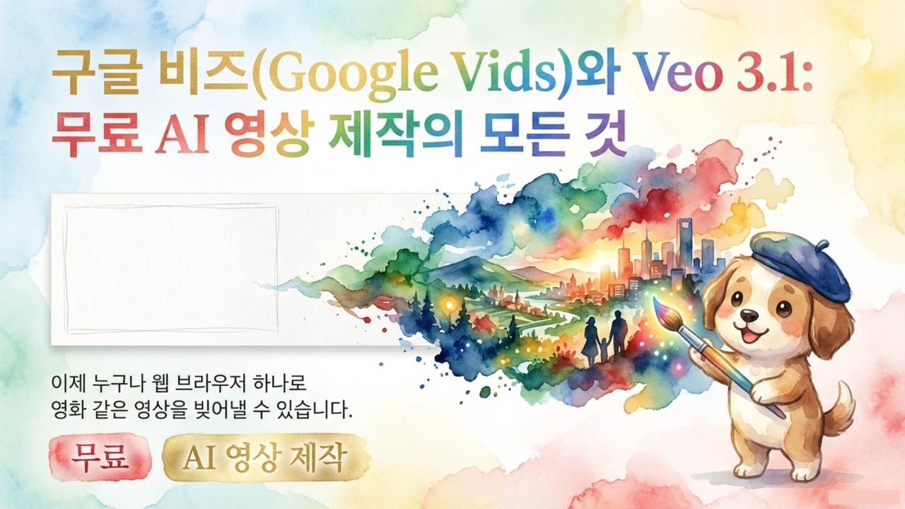 ⁣[Google Vids & Veo 3.1] 구글이 만든 역대급 무료 AI 영상 툴! 구글 비즈 & Veo 3.1 사용법 | 헐리우드 영화 만들ᄀ