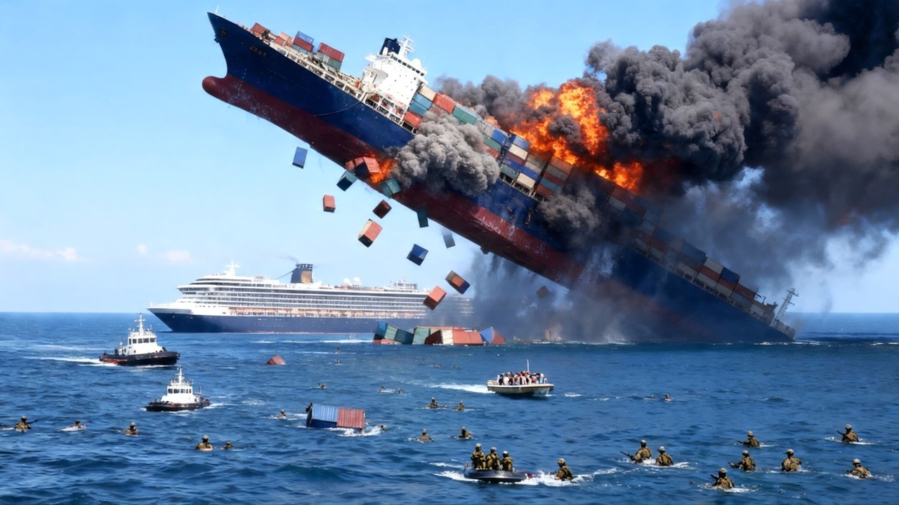 2 MINUTES AGO US F-16 Jet Sinks North Korean Ship! Here's What Happened