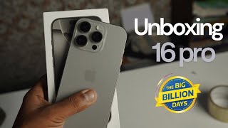 Unboxing of iPhone 16 pro | Flipkart Big Billion day sale! #iPhone #unboxing