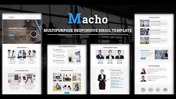 Macho - Multipurpose Responsive Email Template | Themeforest Website Templates and Themes