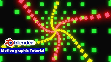Simple motion graphic tutorial for beginner in Blender - Blender 3.2, Blender 3.3 Beginner tutorial