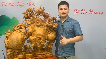 Ý Nghĩa Của Tượng Di Lặc Ngũ Phúc Vác Cành Đào Gỗ Nu Hương Được Sản Xuất Tại Làng Nghề Mộc Đông Giao