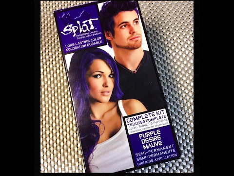 Diy Purple Desire Splat Hair Tutorial Youtube