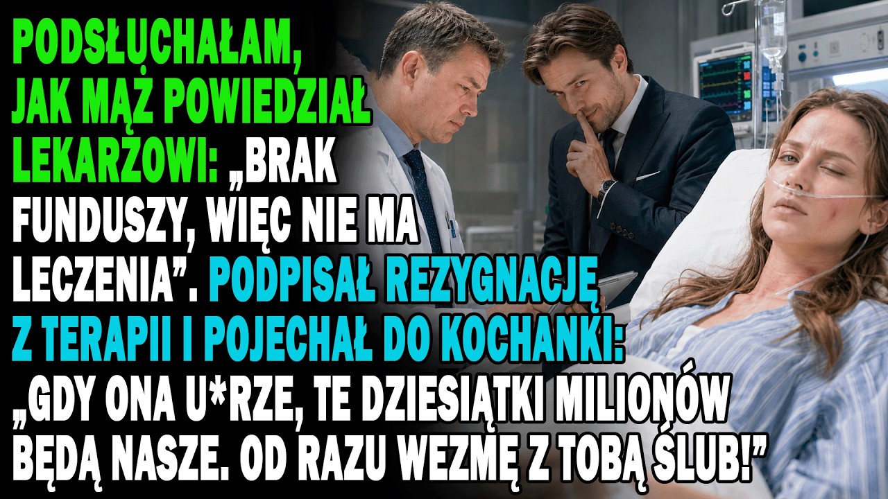 Leżałam na szpitalnym łóżku cała we krwi, gdy usłyszałam głos mojego męża za drzwiami. „Panie doktorze, tej operacji nie będzie. Jestem jej mężem, mam prawo podpisać rezygnację z leczenia. Jak...