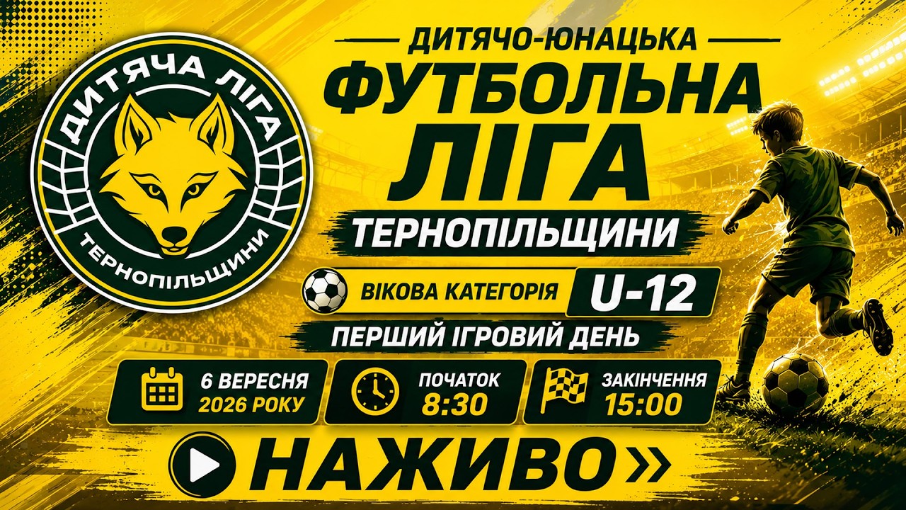 ДЮФЛ Тернопільщини /  U-12 / НАЖИВО