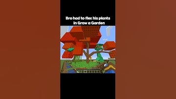 Playing Grow a Garden in Minecraft