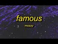 Capture de la vidéo Mozzy - Famous (I'm The One) Lyrics | He Got All The Drugs And I Got All The Guns