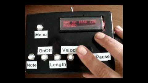 Arduino Step Sequencer video2