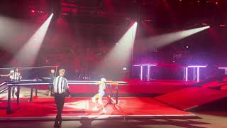 Very close travellator race! Gladiators Live Tour Liverpool