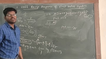 Module-3 L:9 Ramp Response of first order system