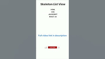 React JS Skeleton loading animation #shortsvideo #reactjstutorial