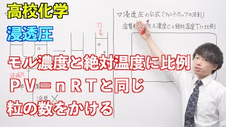 【高校化学】溶液⑩ ～浸透圧〜