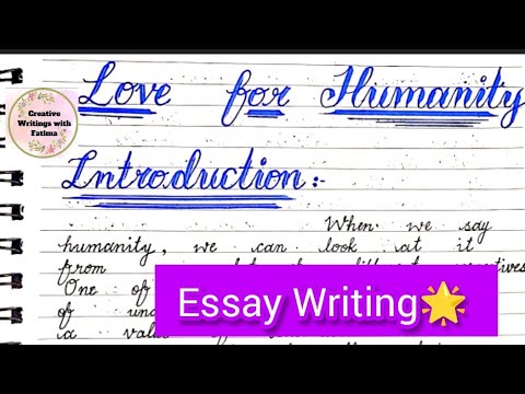 essay on love for humanity