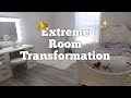 Extreme Room Transformation on a budget + Makeup Vanity Installation