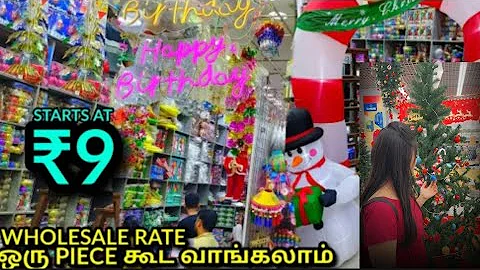 SHOP TOUR !! Christmas Decorations Shopping 😍| Xmas Shopping Vlog in Tamil |