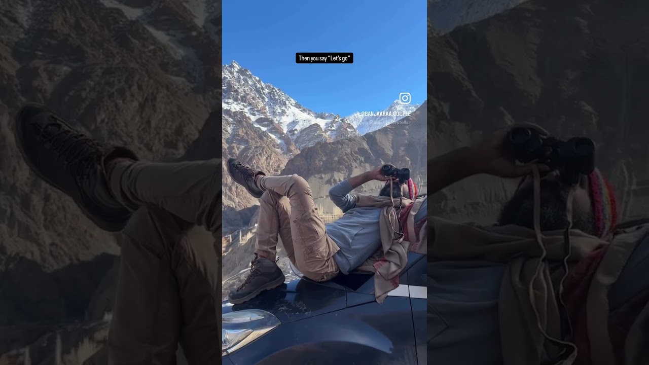 Video thumbnail: #roadtrip #impromptumagic #husbandwifetravel #ladakhtrip #letsgo #happyfeet #mountains #motivation