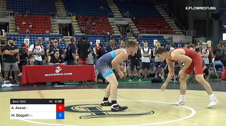 182 Lbs Rnd Of 16 Abe Assad Illinois Vs Michael Do...