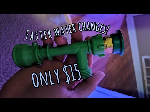 Faster water changes! Python snap on adapter