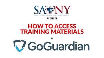 GoGuardian - How to Access Training Materials