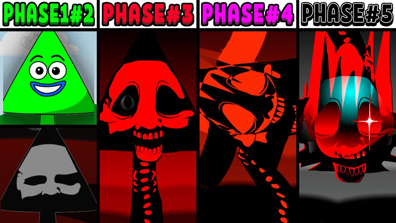 All Phases in New Incredibox Sprunki Oc of Triangle: From Phase 1 to Phase 5