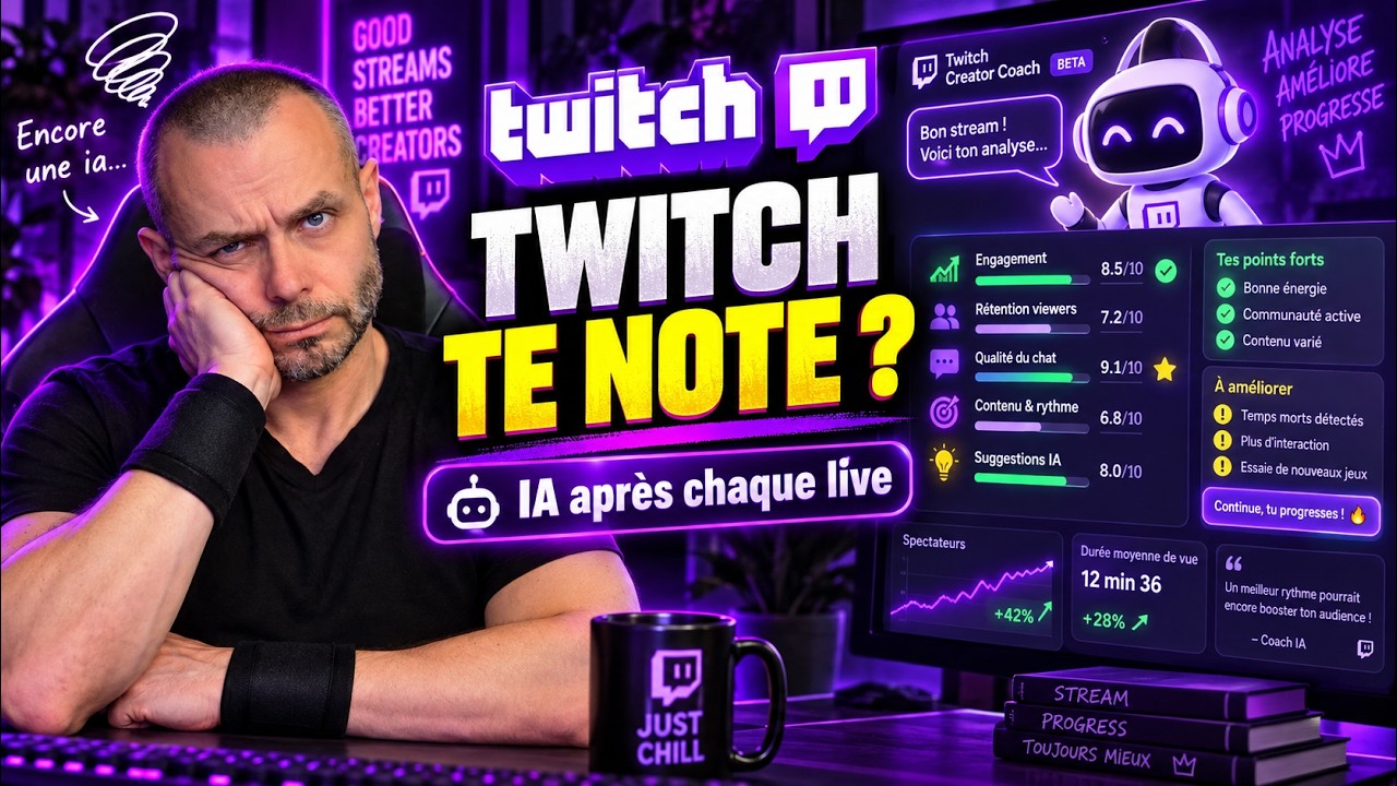 TWITCH lance une IA qui ANALYSE chacun de vos LIVES et vous dit comment vous améliorer !