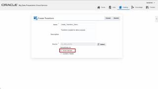 Big Data Preparation Cloud Service: Create a Transform video thumbnail