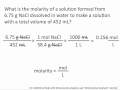Understanding Molarity