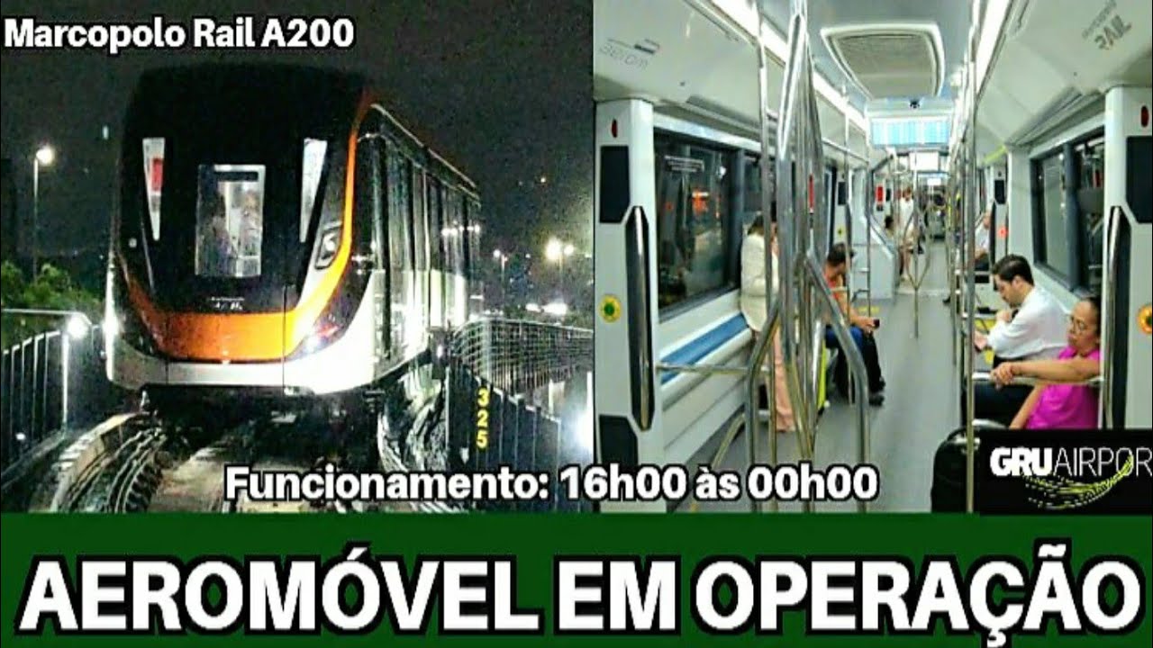 O AEROMÓVEL DE GUARULHOS ESTÁ EM OPERAÇÃO