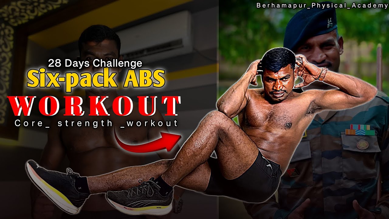 Six pack abs in 28 days#viral #video 🔥🔥#six pack abs workout at home ...