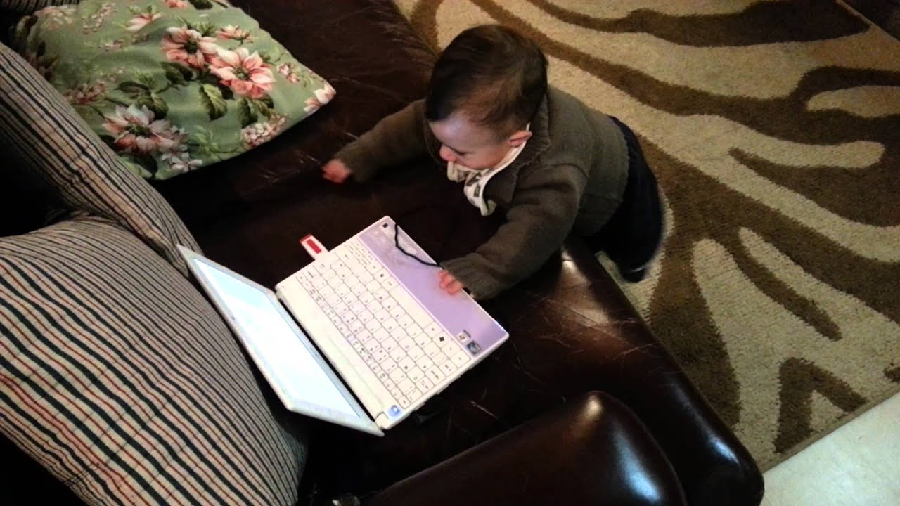 Thomas using his computer - YouTube