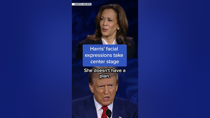 Harris' facial expressions take center stage