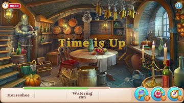 Manor Matters hidden objects #10 in the Wine Cellar: Failed in Horseshoe, Watering can |IOS|Android
