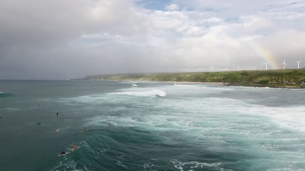 Surfers at the North Shore Oahu