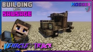 Minecraft - Building with Sausage - VEHICLE: TRUCK  [Modded] screenshot 2