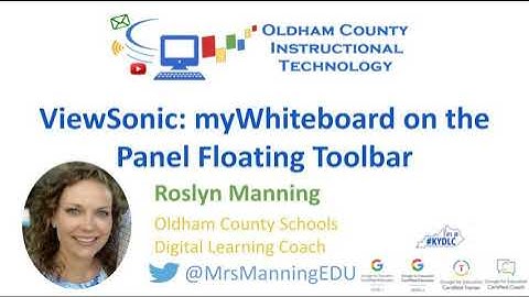 ViewSonic: myWhiteboard Floating Toolbar