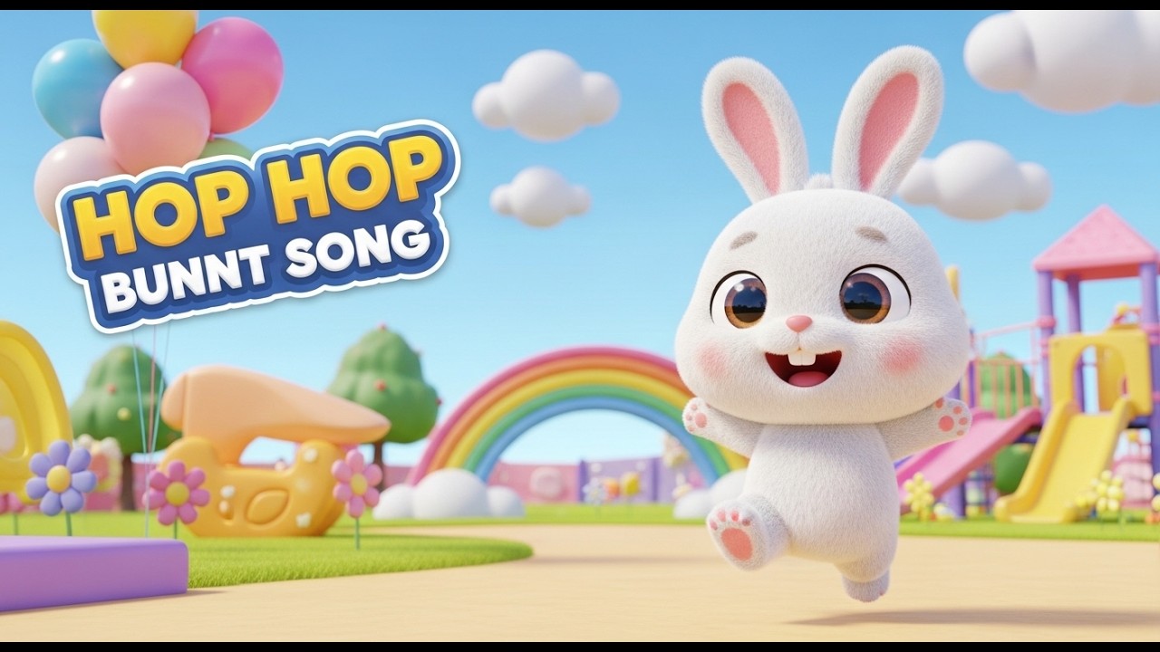 Hop Hop Bunny Song | Fun Nursery Rhymes for Kids | Kids Cartoon Song ...