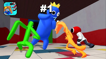 Blue Monster: Rainbow Survival - Hyper Hybrid Casual - Gameplay Walkthrough (iOS & Android)