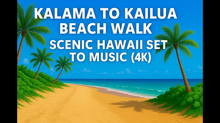 Kalama to Kailua Beach Walk 🌊 | Scenic Hawaii Set to Music 4K